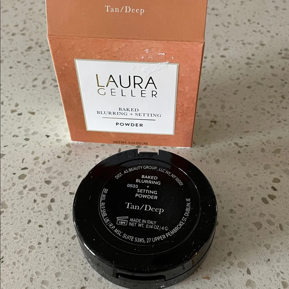 Laura Geller Baked Blurring & Setting Powder Tan/Deep 0.14 oz NEW‎ IN BOX